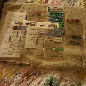 Lot of scrapbooking stickers